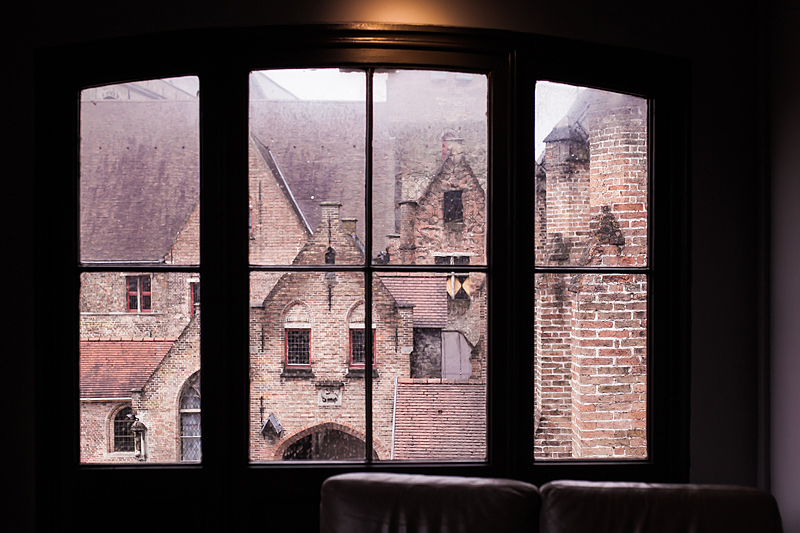 Blick aus dem Oud Sint-Janshospital in Brügge Belgien