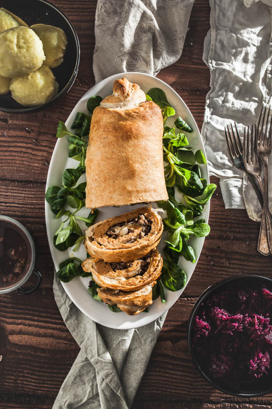 Stuffed Vegan Seitan Roast Recipe In Puff Pastry Purple Avocado