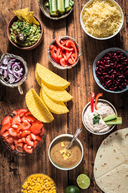 Ingredients, recipes and inspirations for a Mexican Food Party. Let's get the Taco Party started!