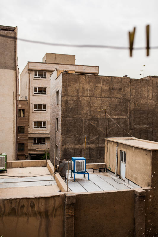 View out of the window in South Tehran