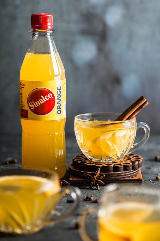 Weißer Glühwein Rezept mit Sinalco Orange