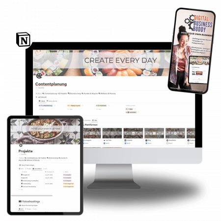 digital business buddy notion template von purple avocado / sabrina dietz fotografie